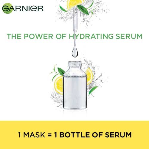 1 Garnier Sheet Mask = 1 Bottle of Serum